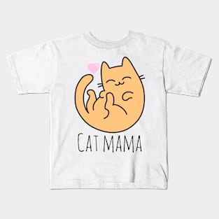 Cat Mama Kids T-Shirt